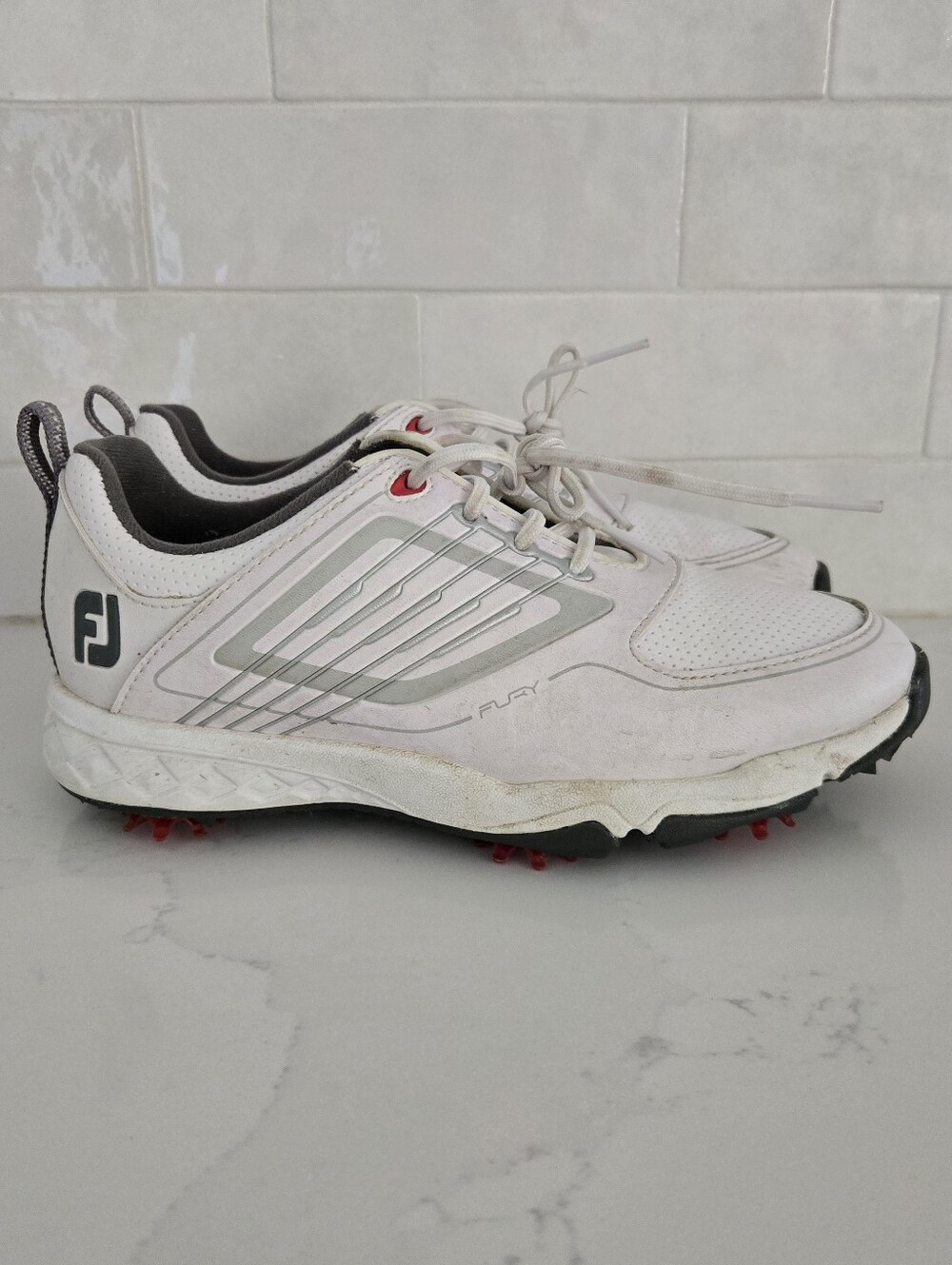 Kids FootJoy Fury 45027 Golf Shoes Junior Kids Boy's Size 3 - Picture 2 of 7